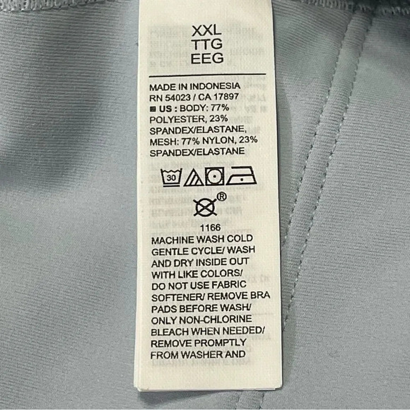 OLD NAVY Medium Support Powersoft Racerback Sports Bra in Silver Shine - Picture 7 of 7